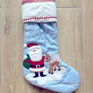 Pottery Barn Kids Rudolph the Red-Nose Reindeer Quilted Christmas Stocking